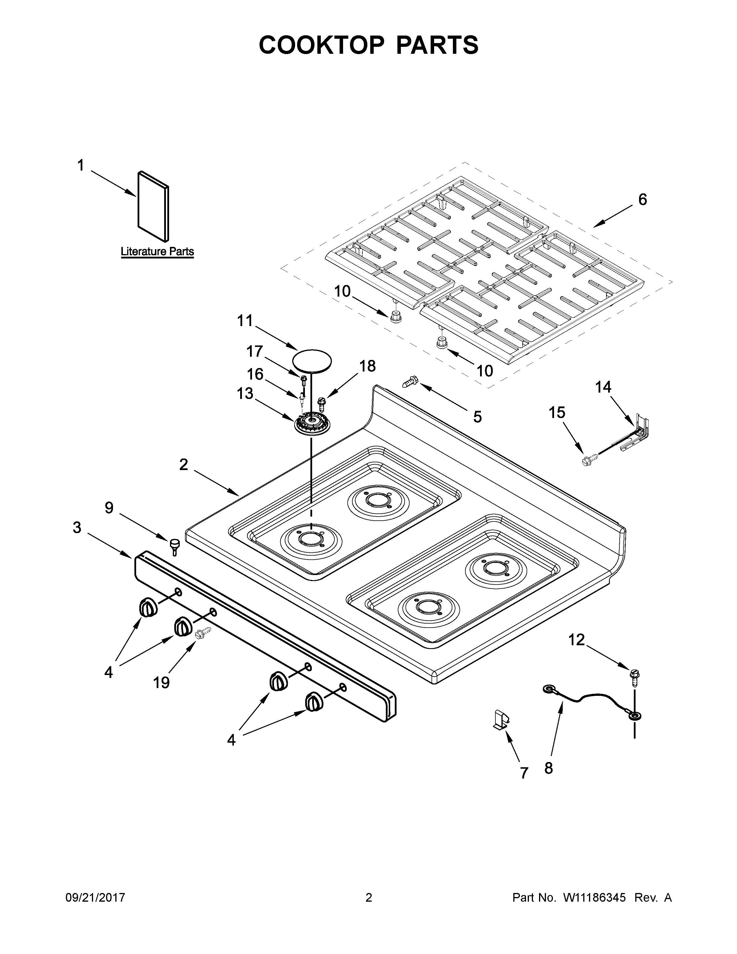 WPW10515459 Range Oven Surface Burner Ignitor - Image 2