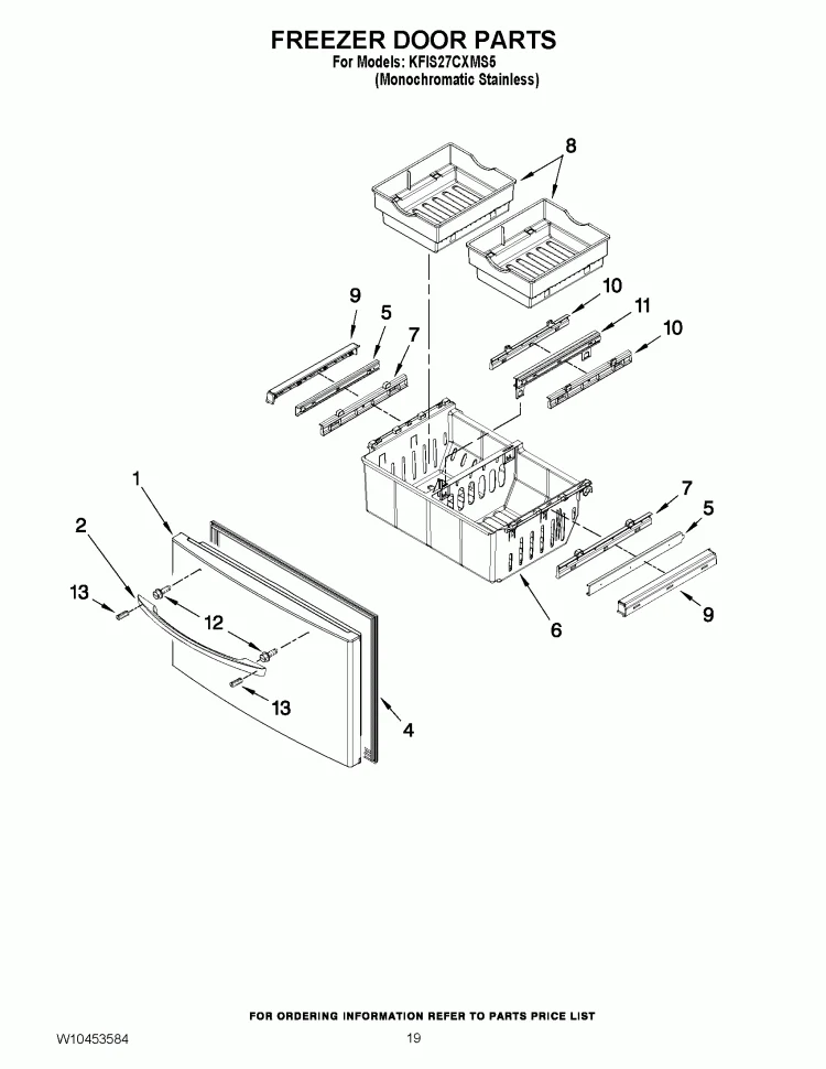 WPW10661886 Refrigerator Door Handle Screw - Image 2