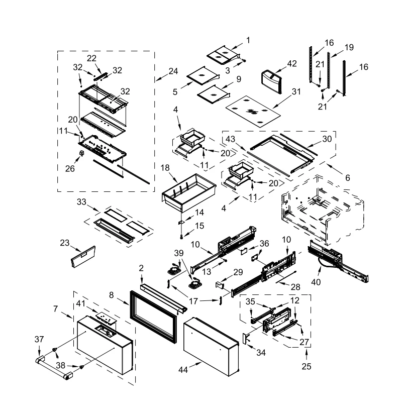 WPW10769076 Refrigerator Temp Controlled Drawer User Interface Assembly (Pantry Drawer UI, Drawer Control Board, Temp Control Interface) - Image 5