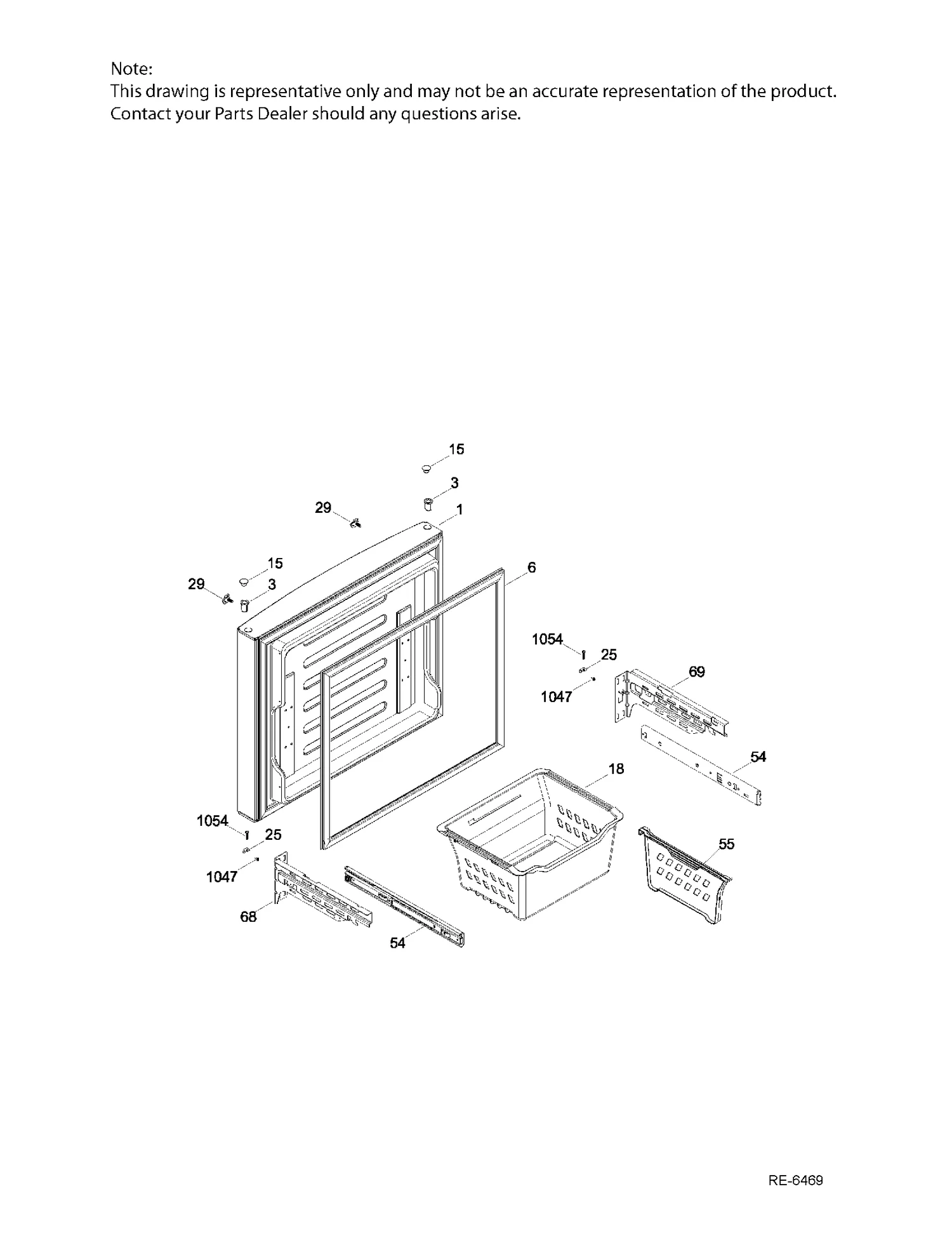 WR01A02056 Refrigerator Side Rail - Image 5