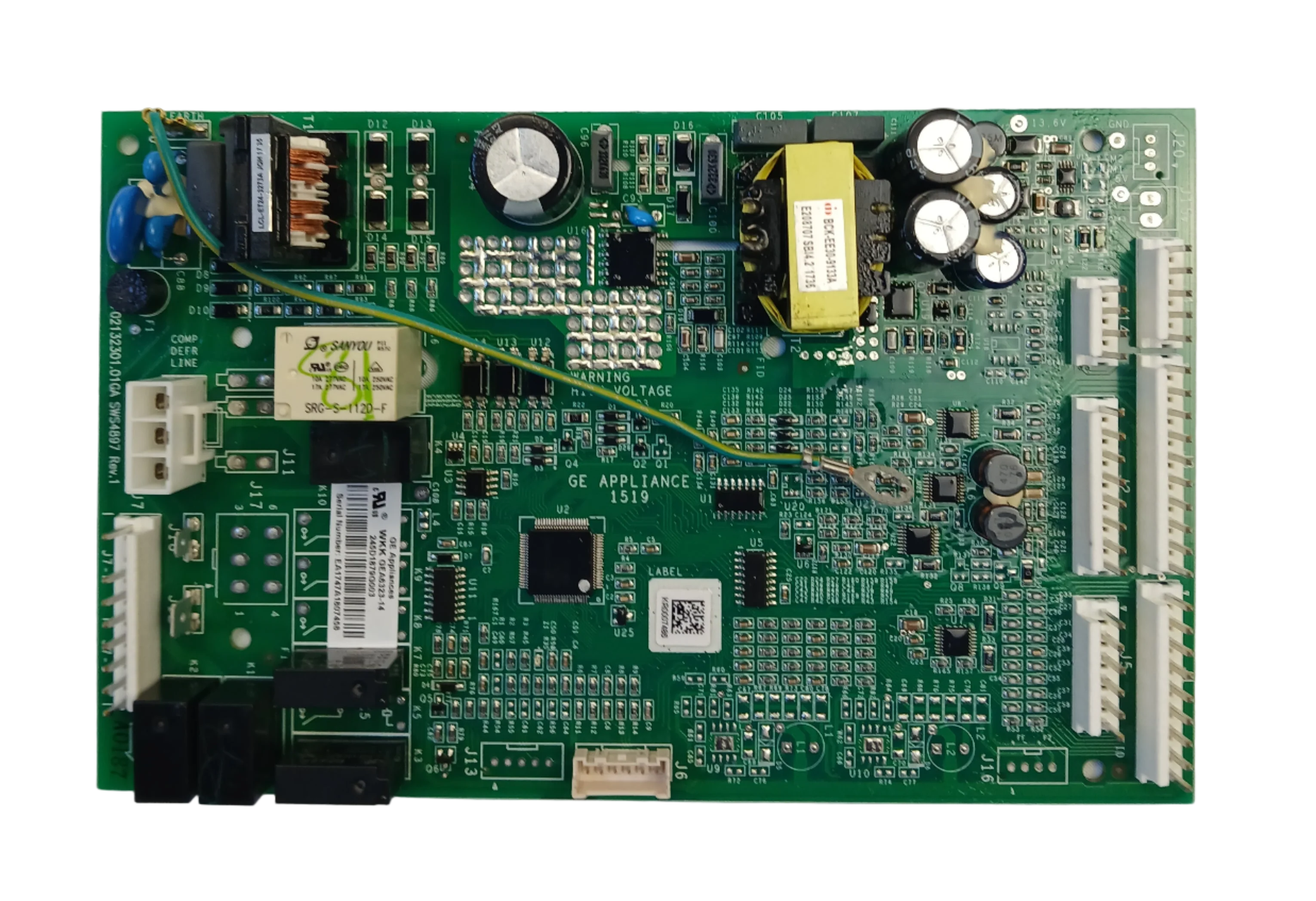 WG03F09789 Refrigerator Main Board (replaces WG03F09132, WG03F07271, WG03F08386)