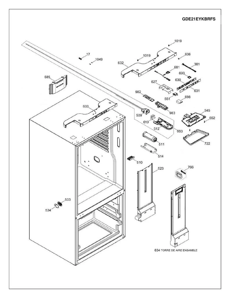 WR01F04767 Refrigerator Certified Refurbished Filter Manifold & Housing - Image 5