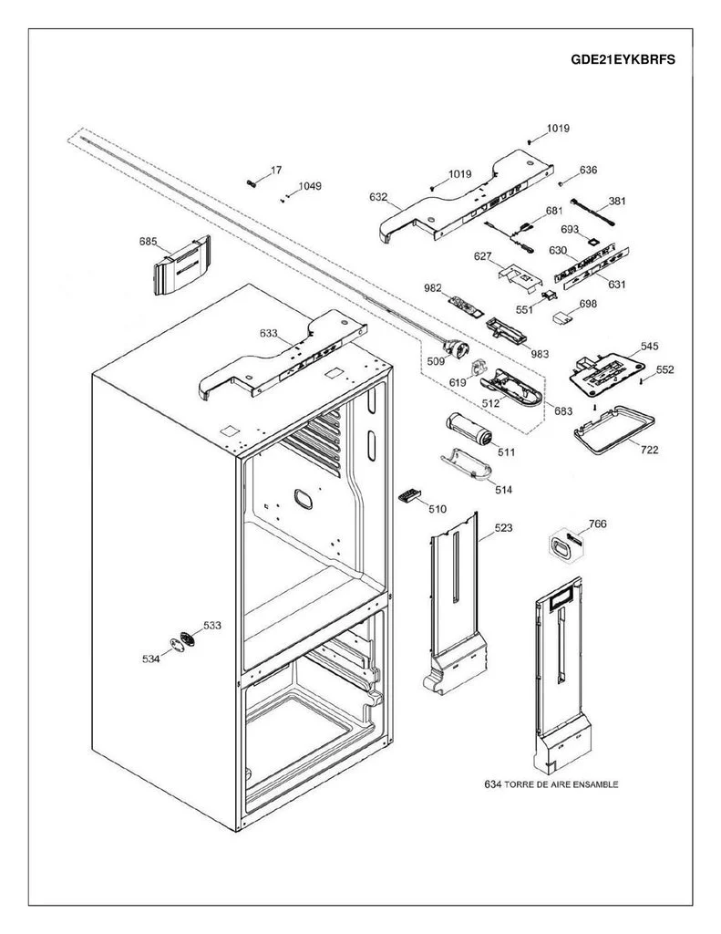WR01F04767 Refrigerator Filter Manifold & Housing - Image 5