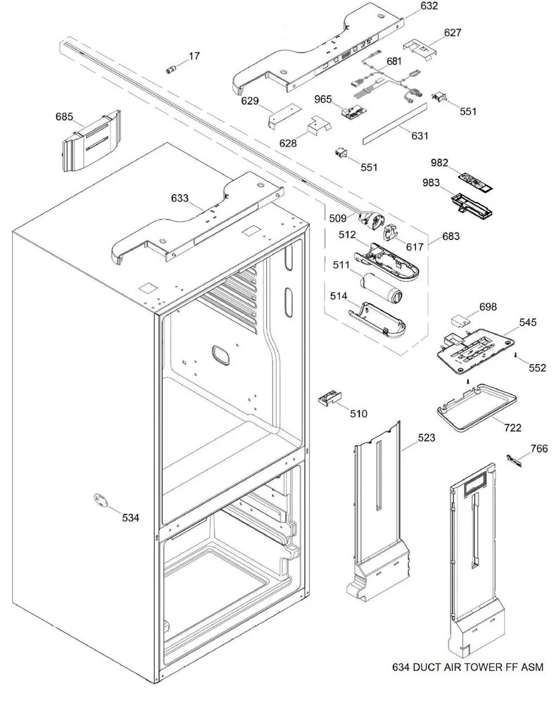 WR01F04948 Refrigerator Filter Manifold Assembly - Image 5