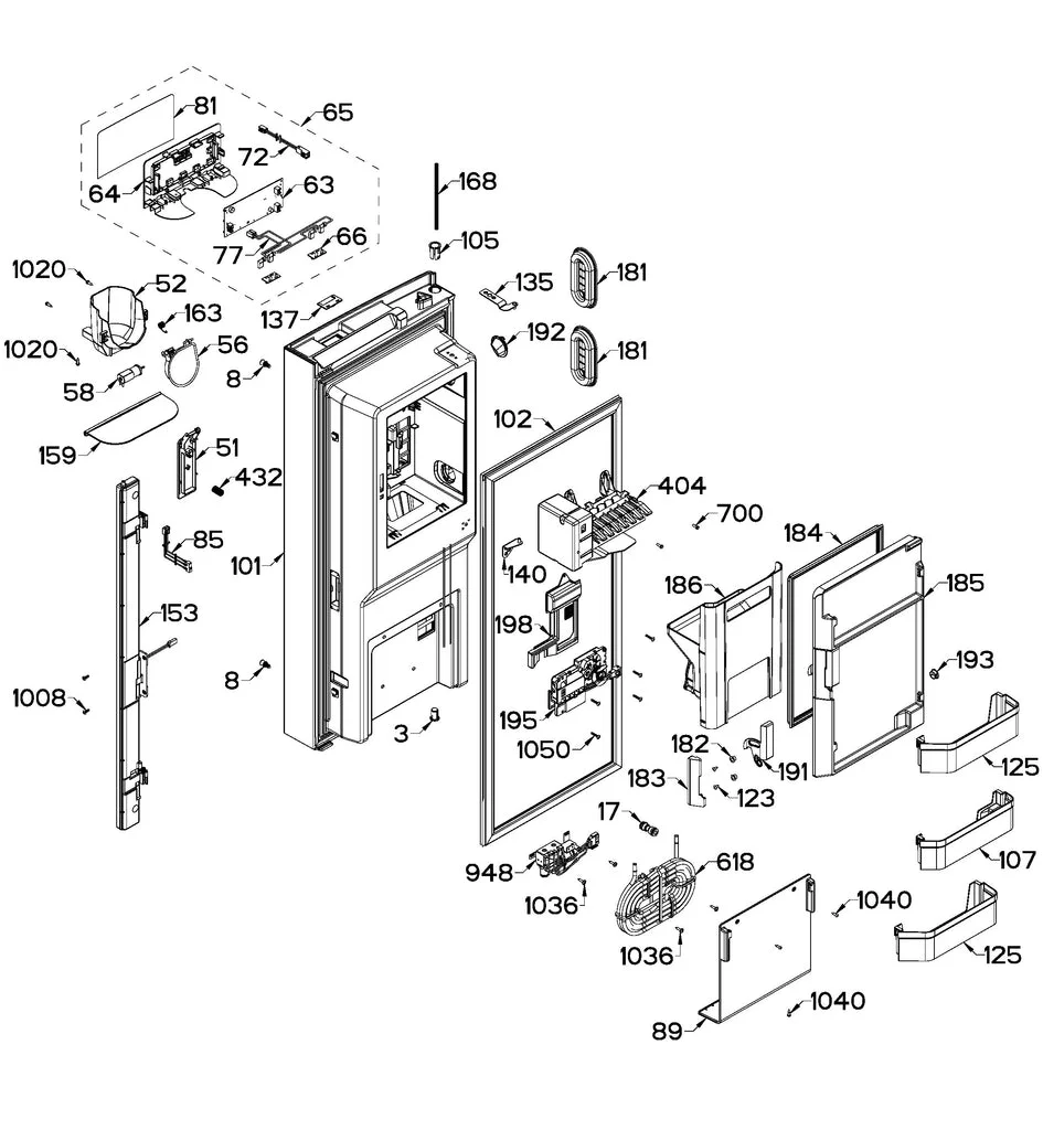 GE Refrigerator Ice Maker Assembly WR01F04990 - Image 2