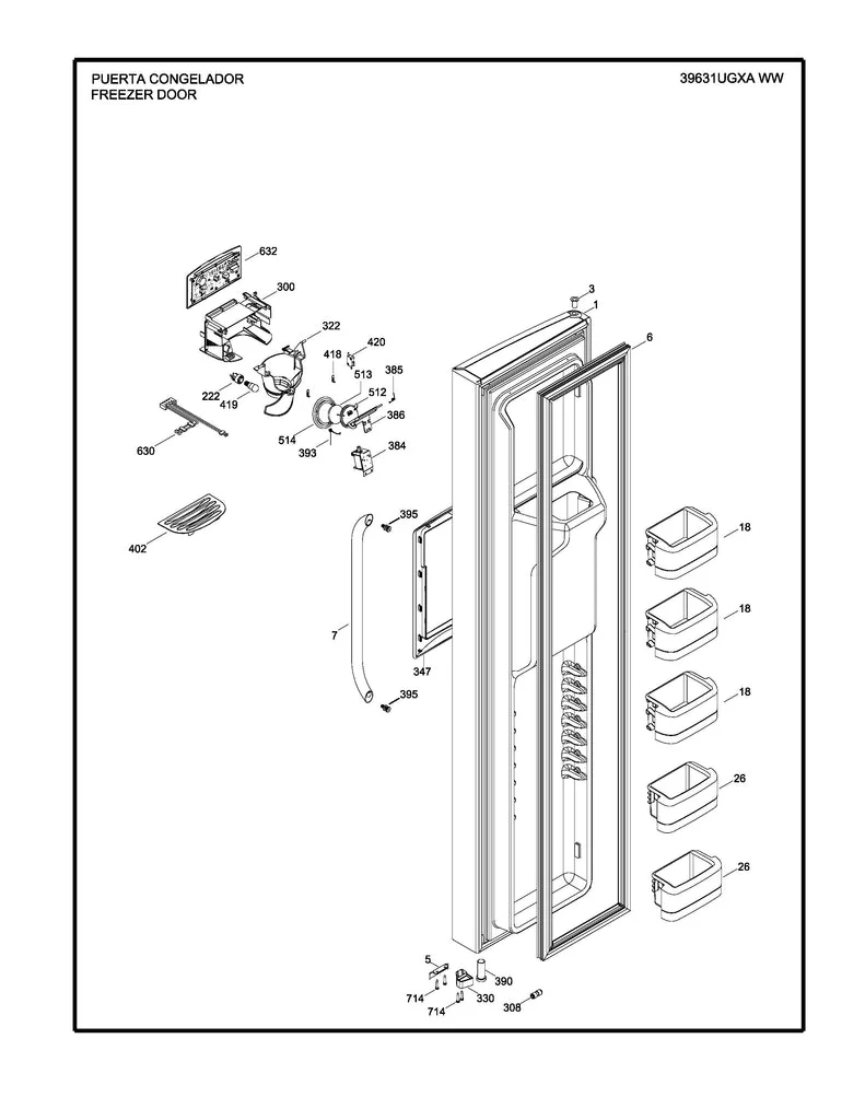 WR01L02577 Door Recess Upper