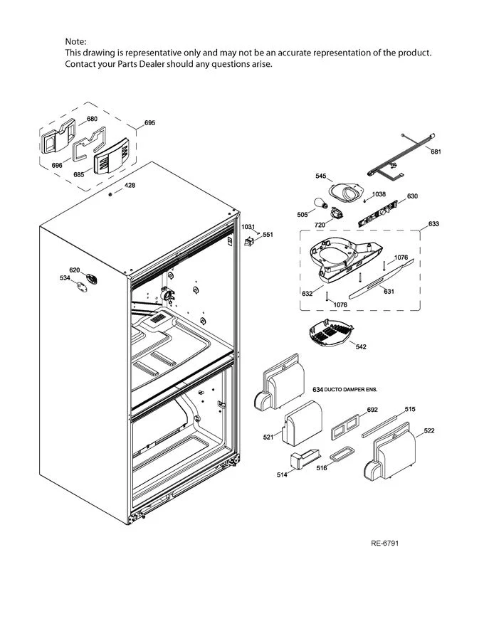 WR01L04430 Fridge Light Switch