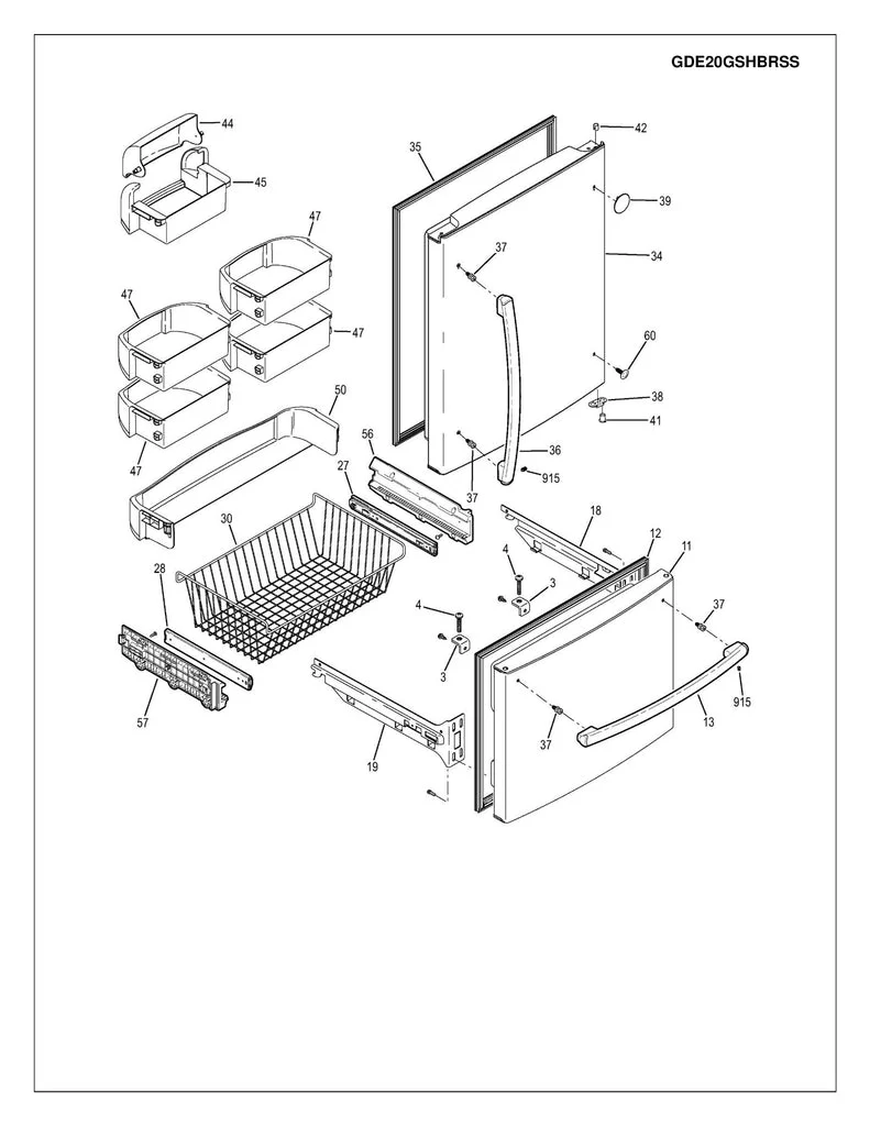 WR01L09337 Refrigerator Certified Refurbished Door Handle Assembly, Stainless - Image 6