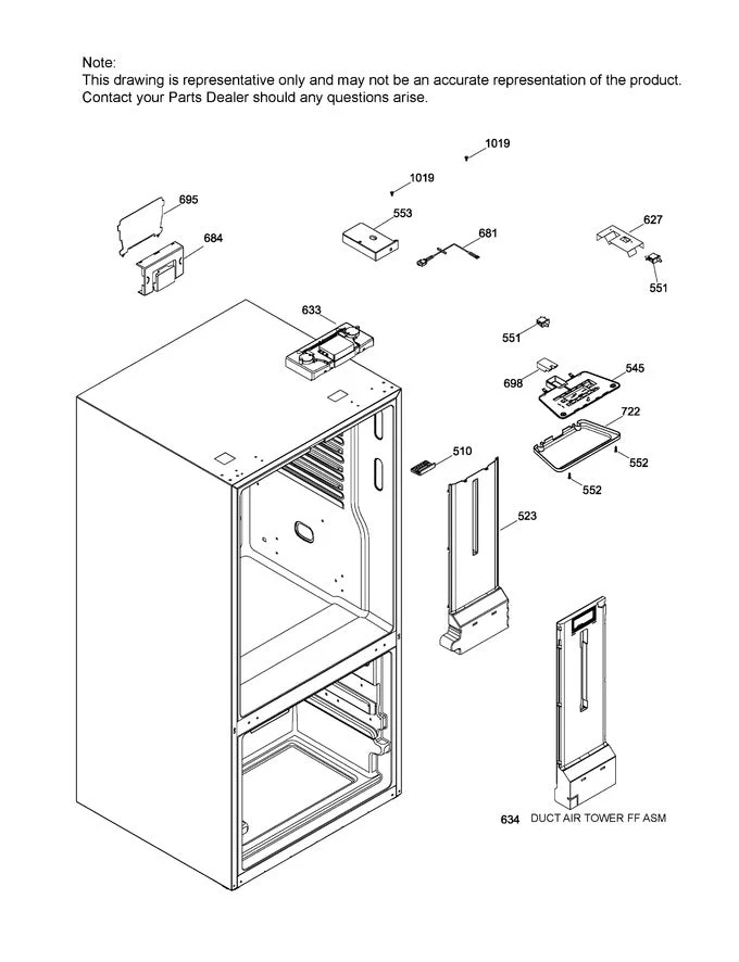 WR01L10726 Refrigerator Housing Light Assy - Image 5