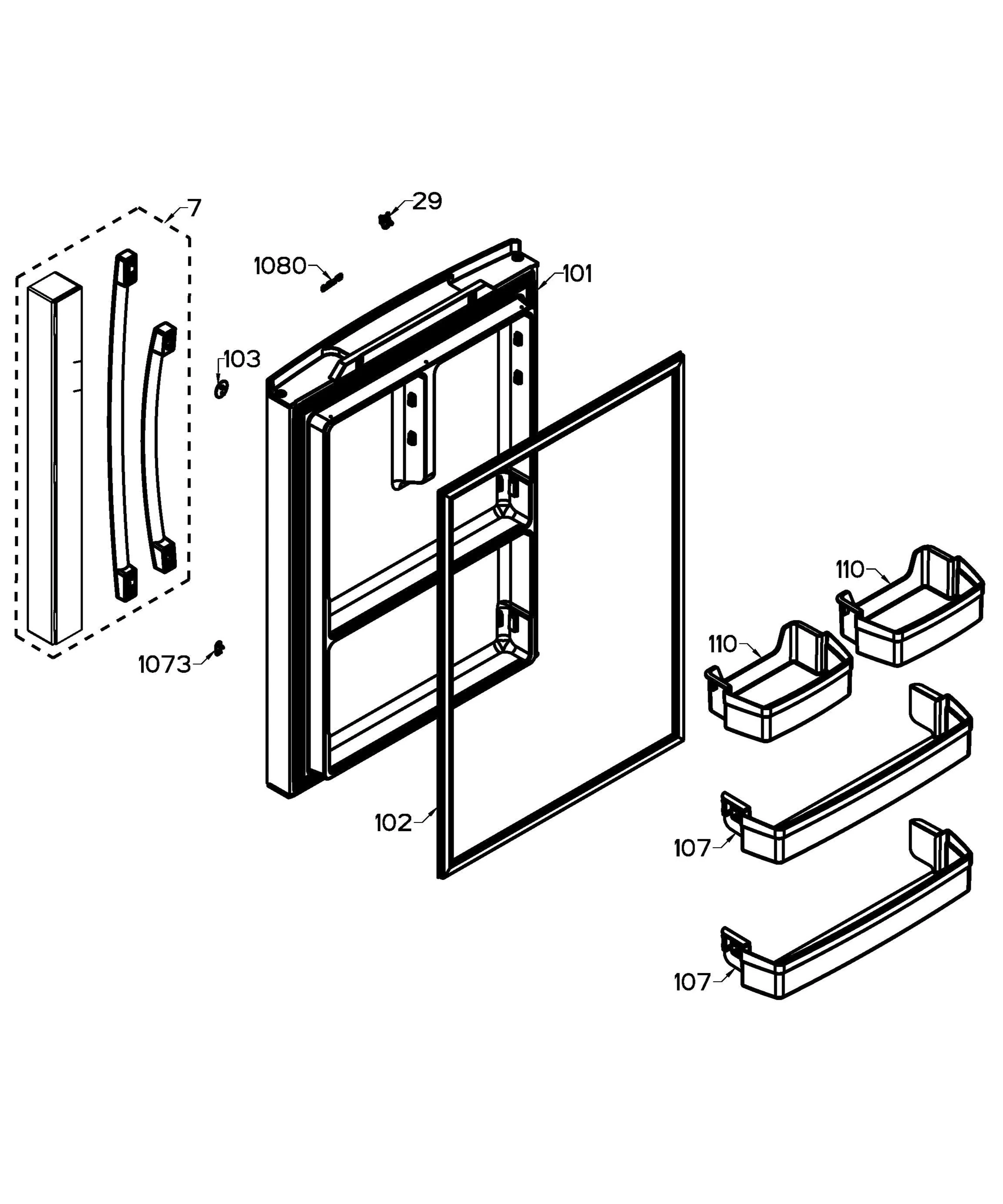 WR01L14079 Refrigerator Door Shelf - Image 5