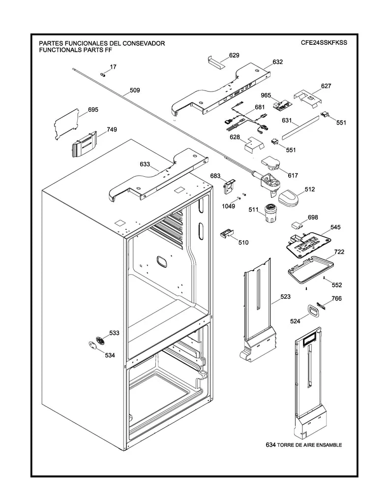 WR03F04430 Refrigerator Striker Top Mullion - Image 5