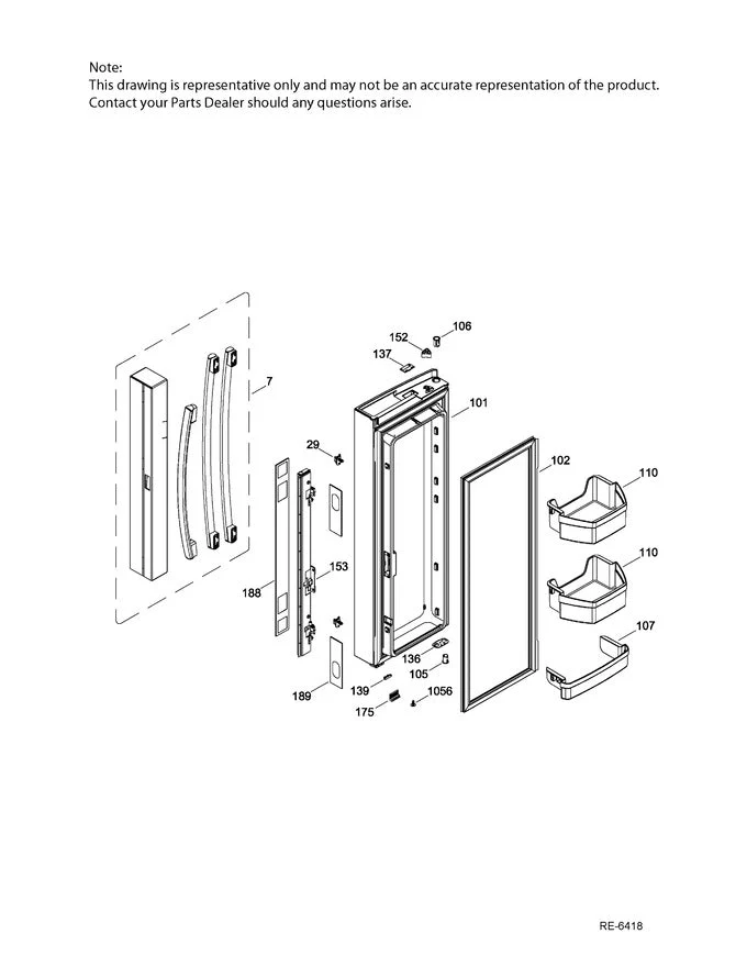 WR03F04545 Refrigerator Mullion Articulation Assembly - Image 5