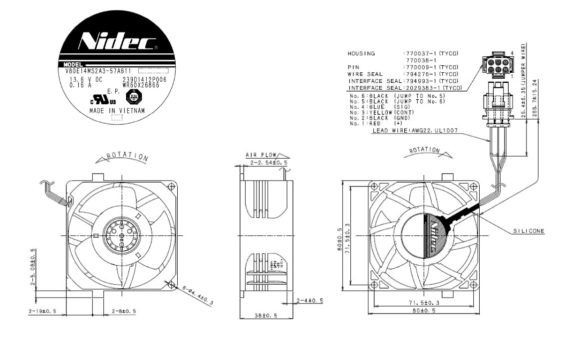 WR60X26866 Refrigerator Evaporator Fan - Image 6