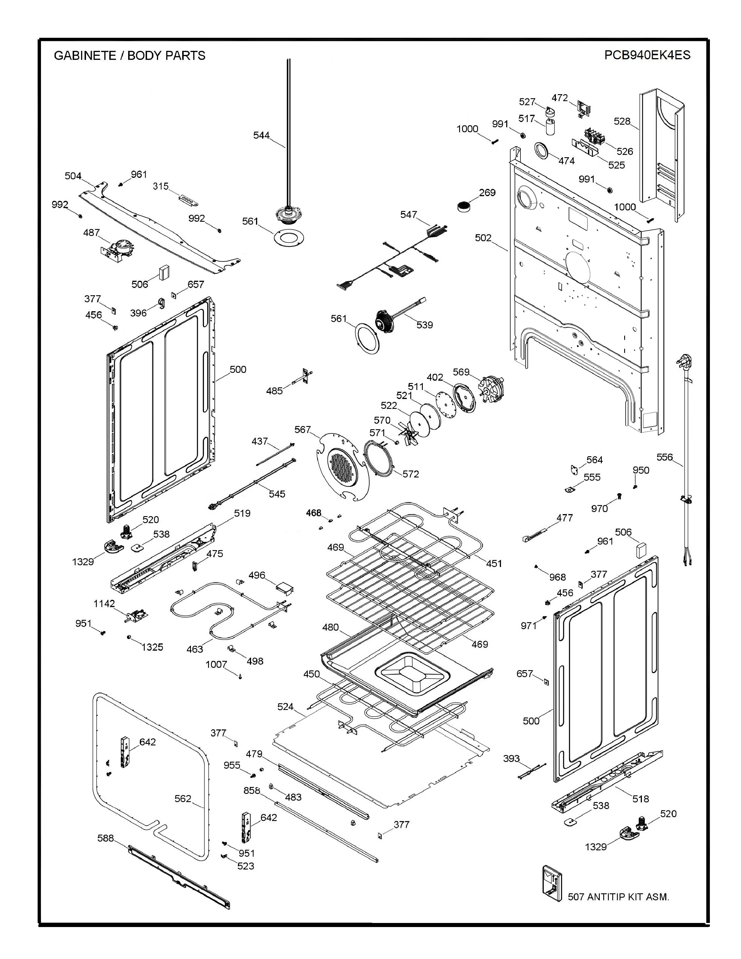 WS01A00915 Oven Range Spacer Base, Replaces 223C4393P001 - Image 5