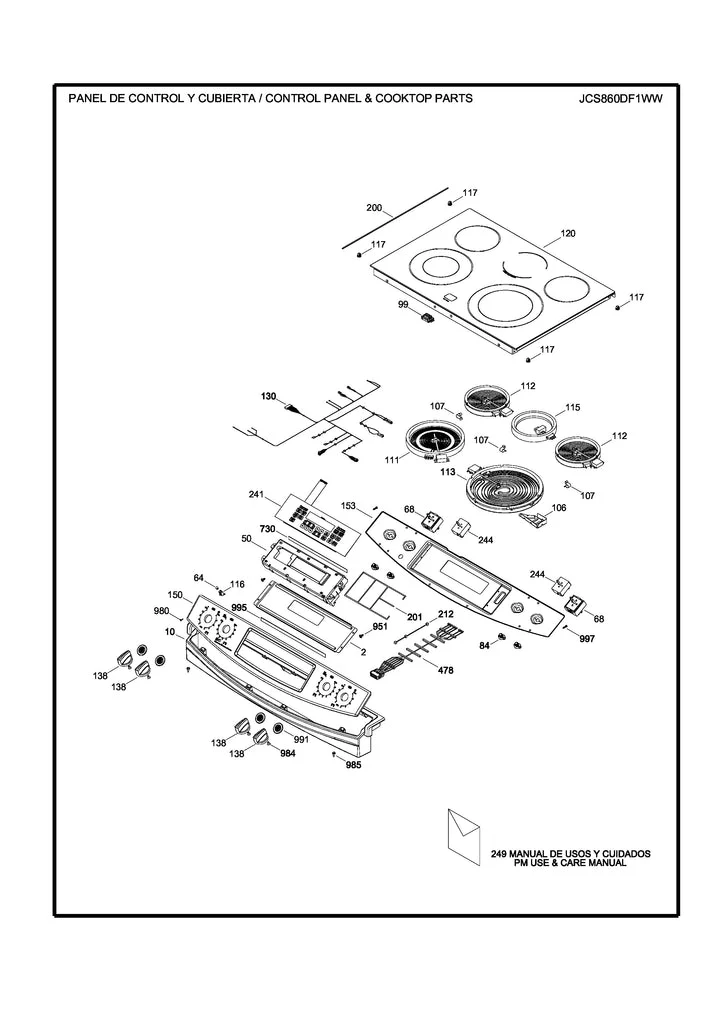 WS01F00953 Range Oven Electronic Control Board - Image 5
