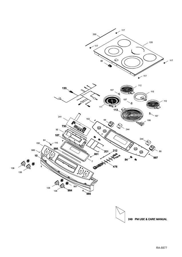 WS01F00955 Range Electronic Control Board - Image 3