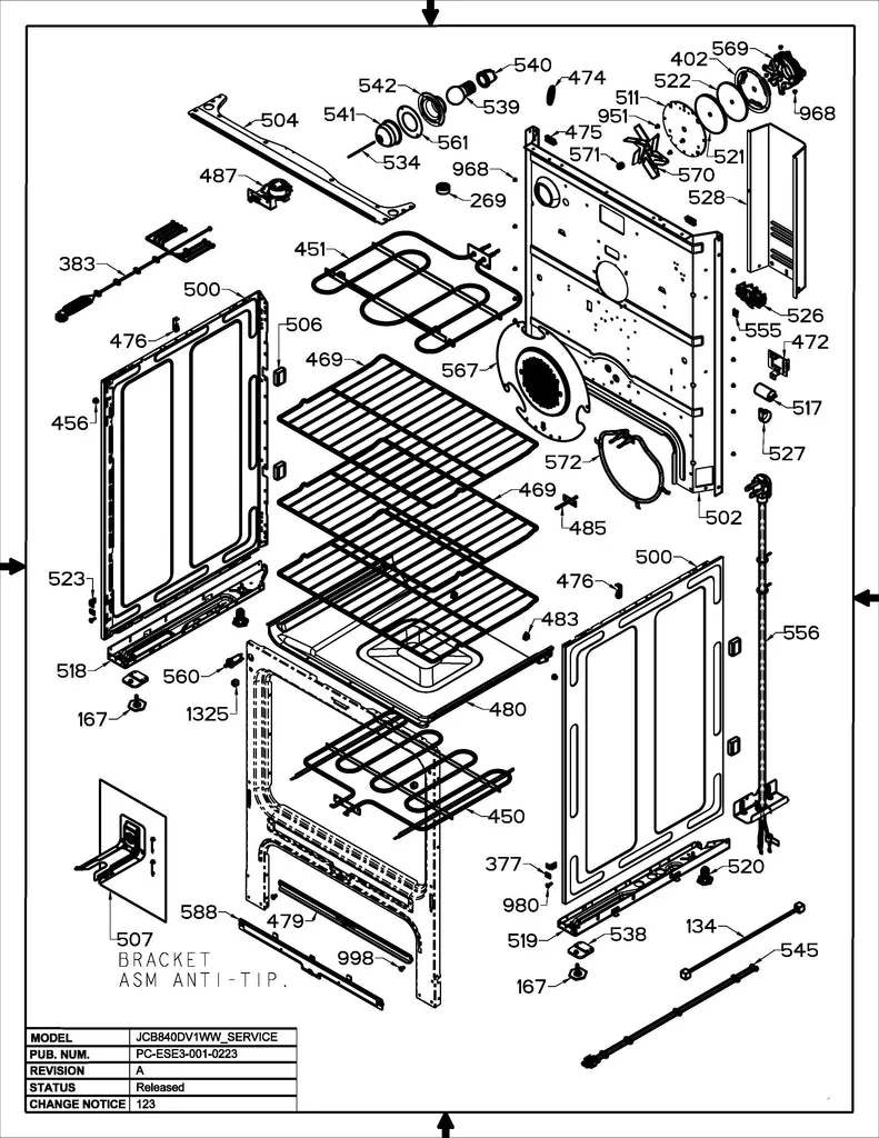 WS01F02249 Range Oven Bake Element (replaces WB44M180, 222D4887G001) - Image 5