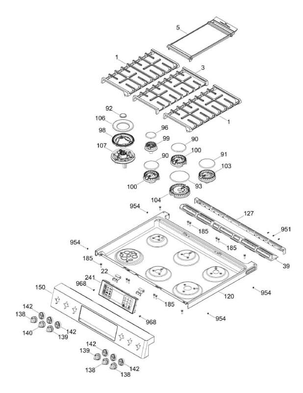 WS01F07289 Range Gas Burner Head XL, Front Right (Surface Burner Head, XL Burner Head, Burner XL V2) - Image 5