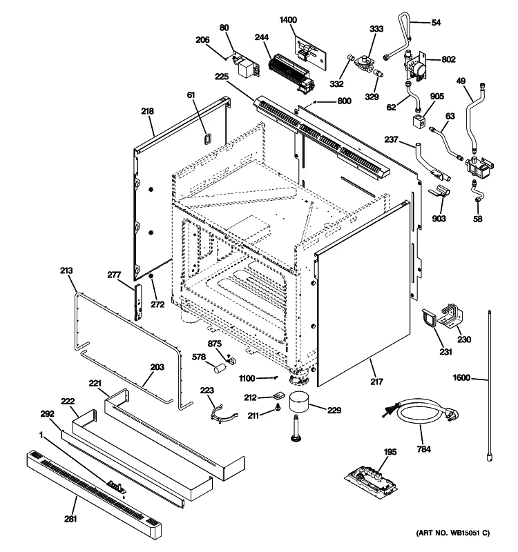 WS01F07600 Range Blower Tangential