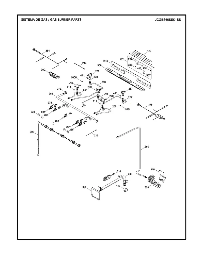 WS01F08076 Range Electrodes and Harness