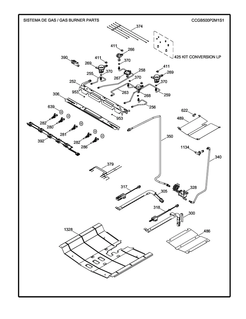 WS01F08527 Oven Burner Broil