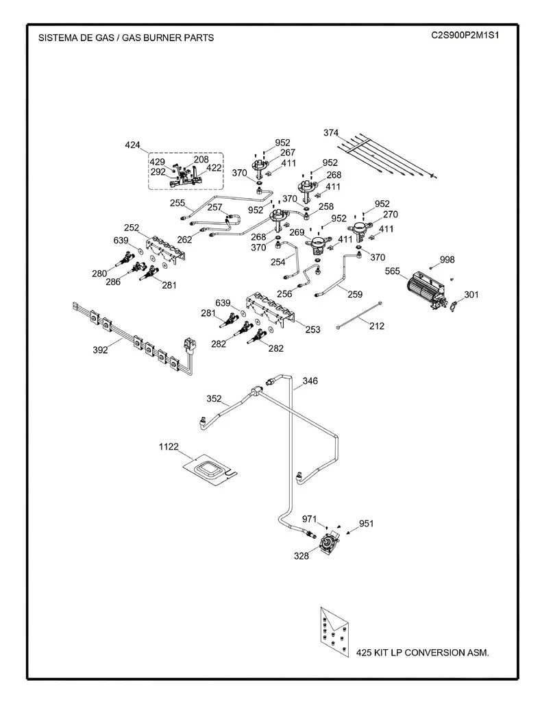 WS01F08619 Top Burner