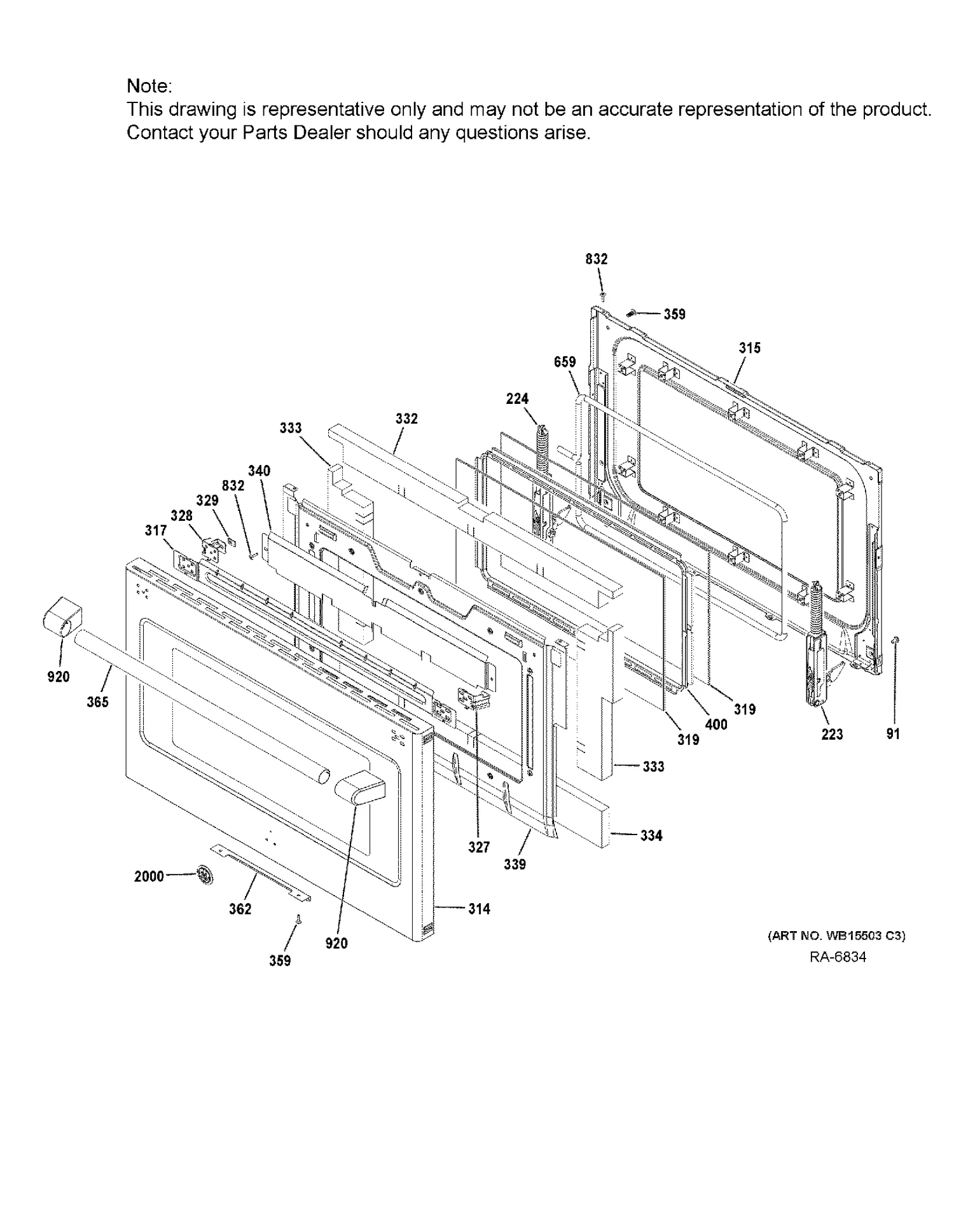 GE Range Oven Door Latch WS01F08625 (Replaces 222D4685G005) - Image 5