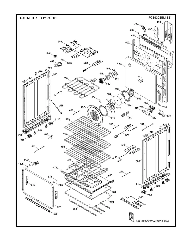 WS01F08634 Range Overlay & Control Board Assembly - Image 6