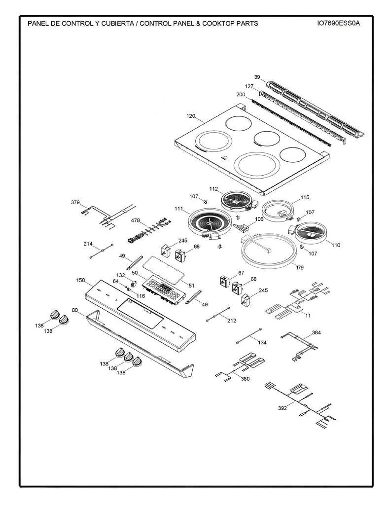 WS01F09033 Range Oven Control Board Overlay - Image 5