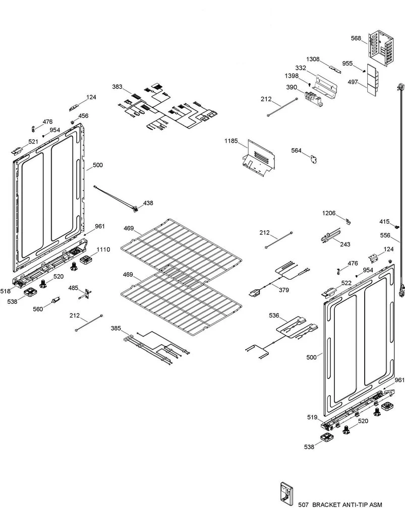 WS01F09363 Oven Control Board (Electronic Oven Control, Main PCB, Clock/Timer Board) - Image 6