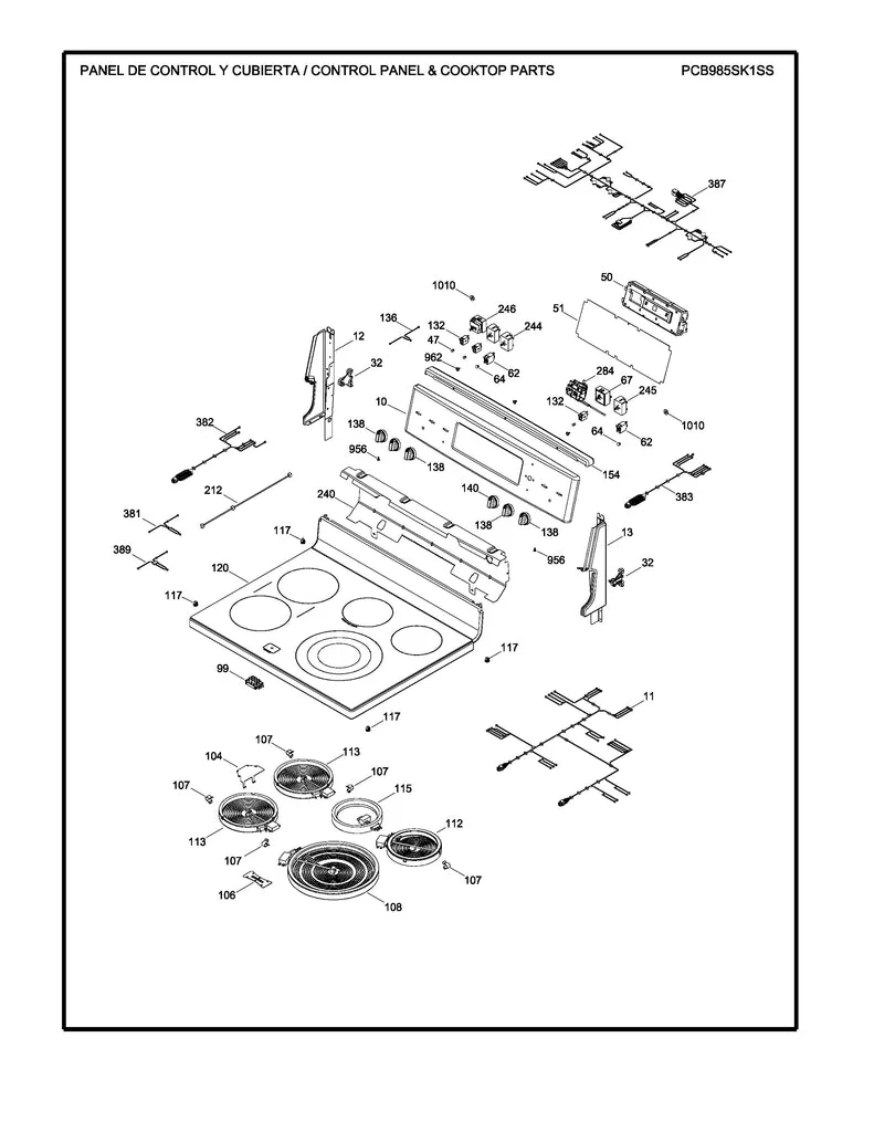 WS01F09626 Range Oven Control Assembly - Image 2