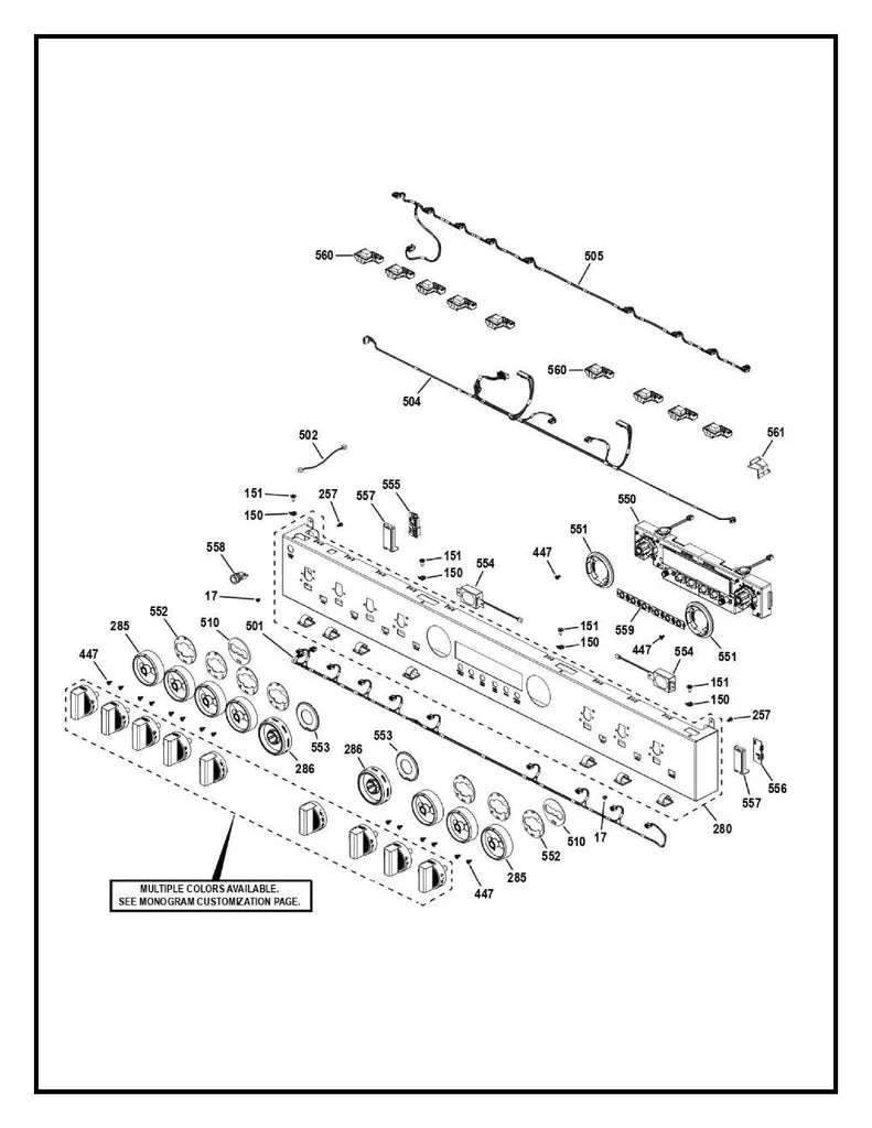 WS01F10536 Range Encoder Assembly