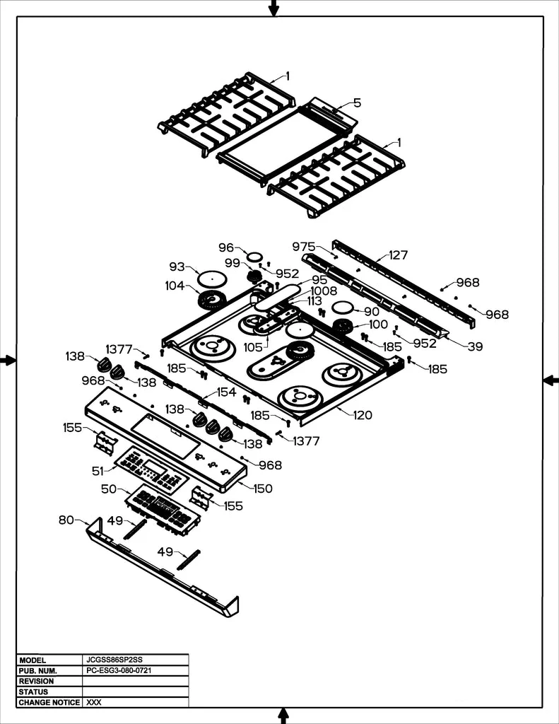 WS01F10716 Oven Control ASM (replaces 295D3069G015) - Image 3
