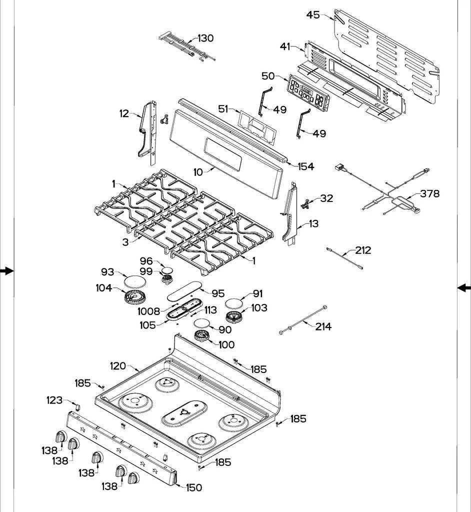 WS01F10954 Range Oven Control Board (replaces 164D8450G232) - Image 5