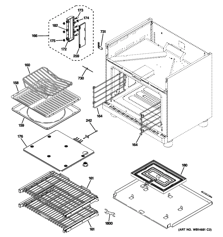 WS01L06949 Rack Convection Roast, Monogram
