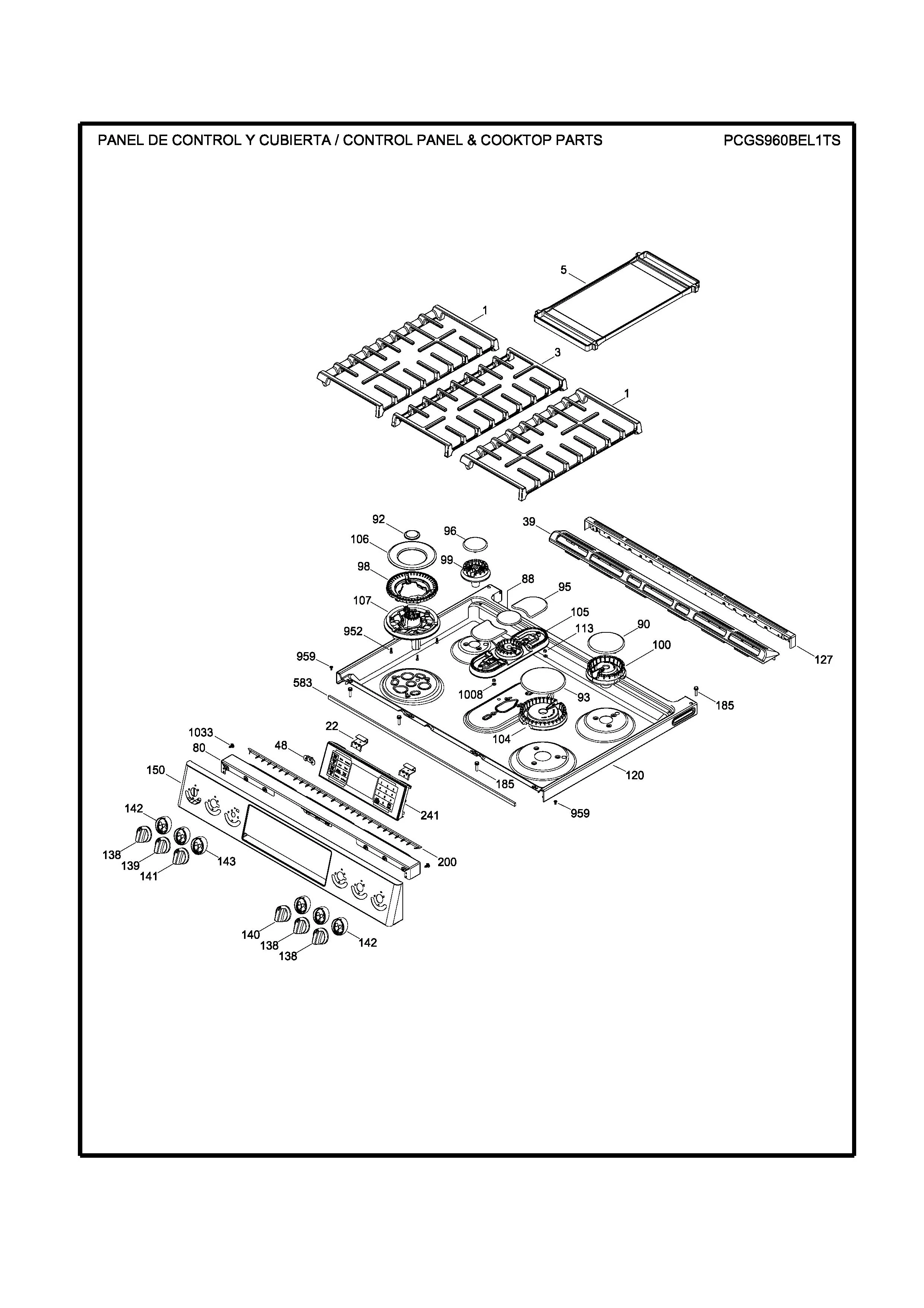 WS01L16302 Oven Range Glass & Touch Board Asm/Wifi (replaces 308D1656G001) - Image 5