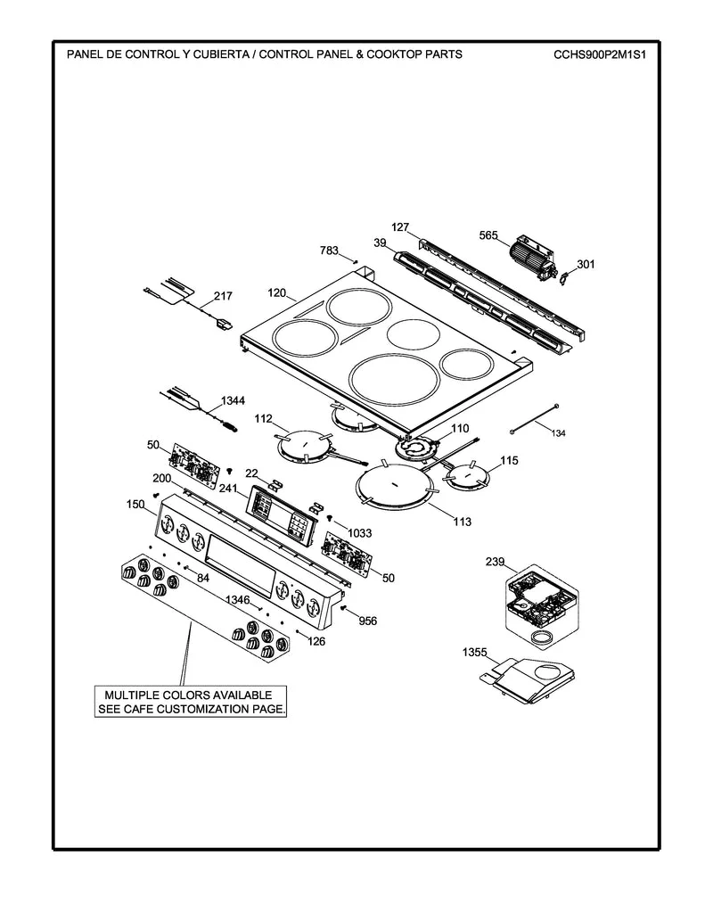 WS01L17573 Range Glass and Touch Board Assembly - Image 5