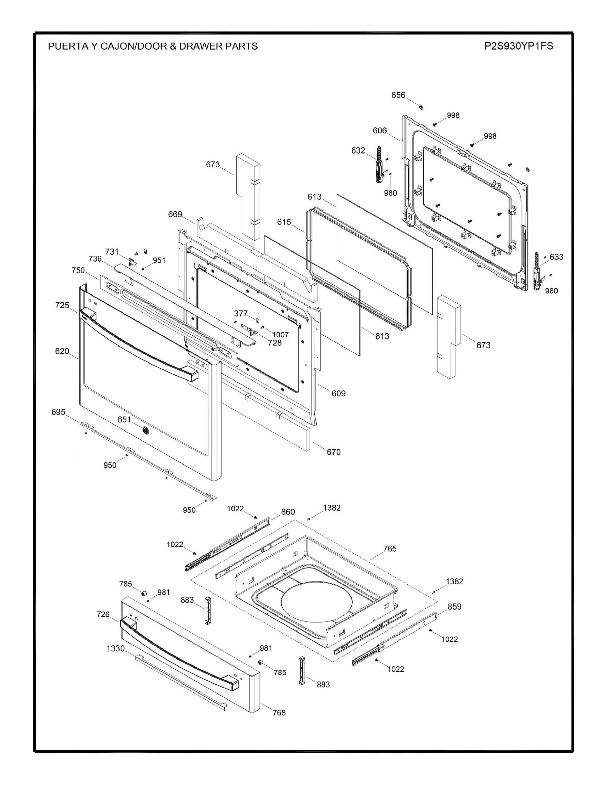 WS01L18315 Oven Range Panel Drawer - Image 3