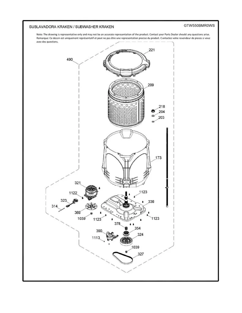 WW01A00814 Washer Whole Tub Kit - Image 2