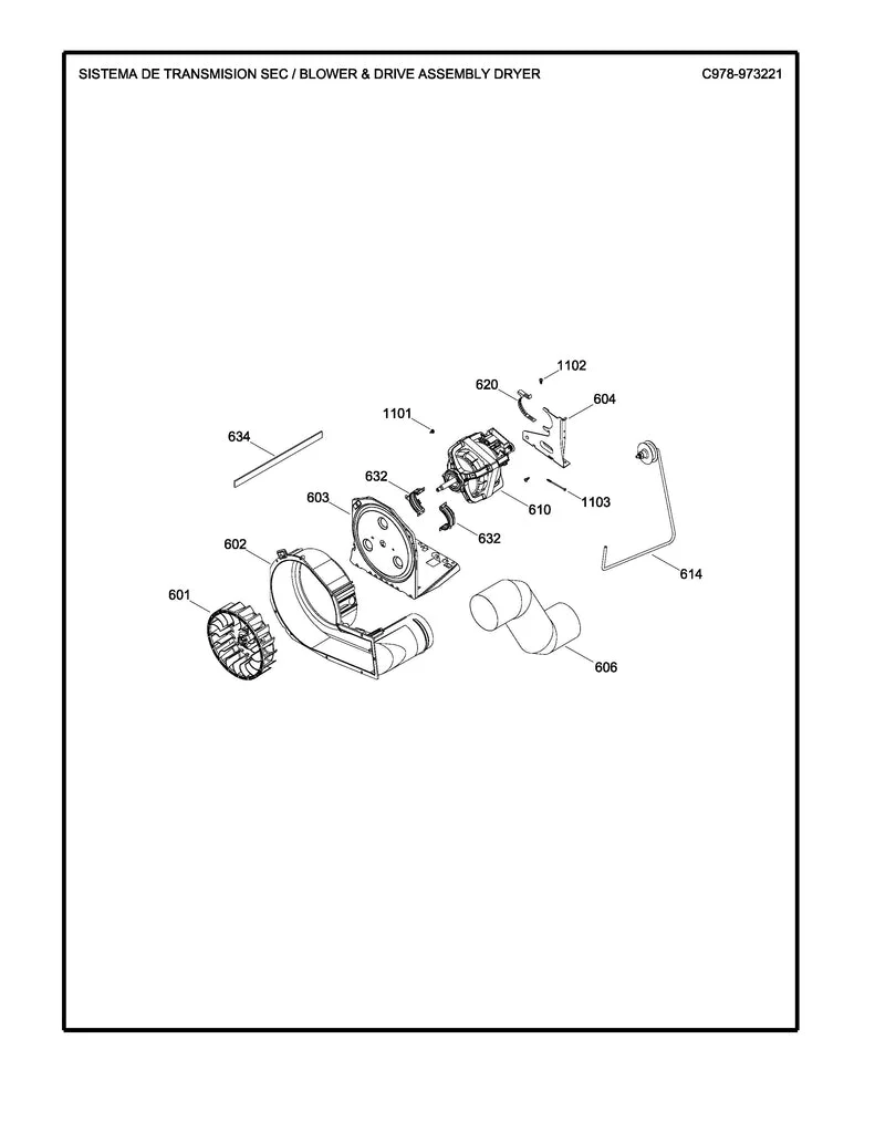 WW01F01162 Dryer Blower Wheel - Image 5