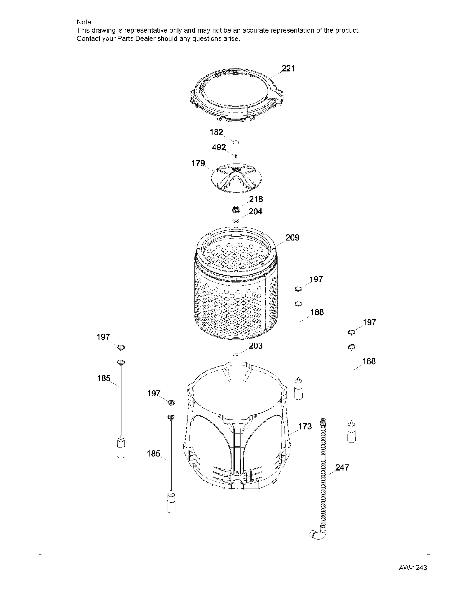 WW01F01650 Washer Recirculation Tube - Image 3