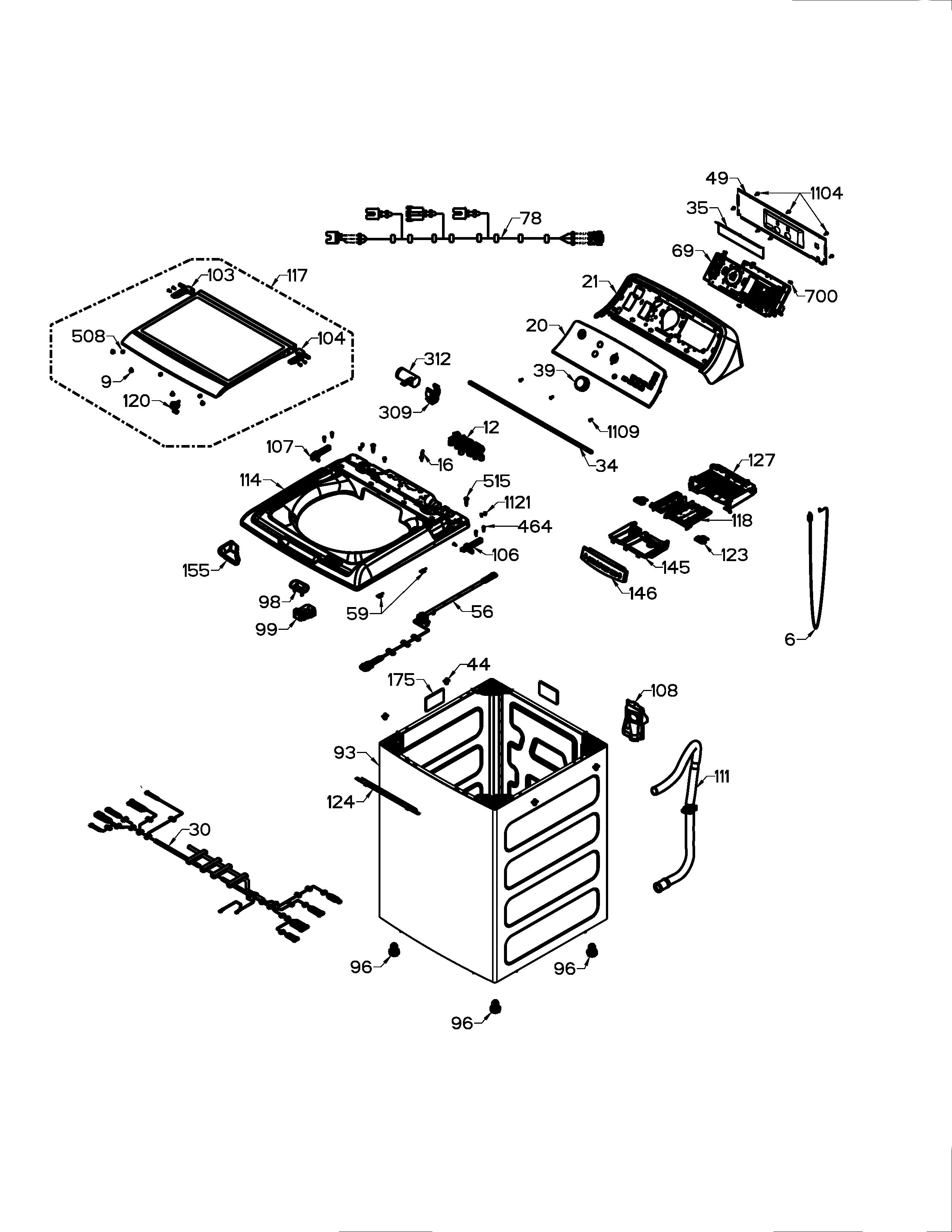 GE Washer User Interface Board Assembly WW01F01951 (Replaces WW01F01731, 233D2322G004) - Image 8