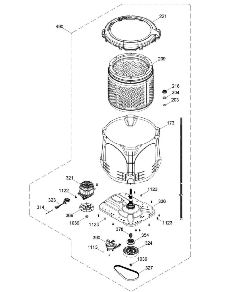 GE Washer Subwasher Kit - Genuine OEM WW01A00815 - Image 4