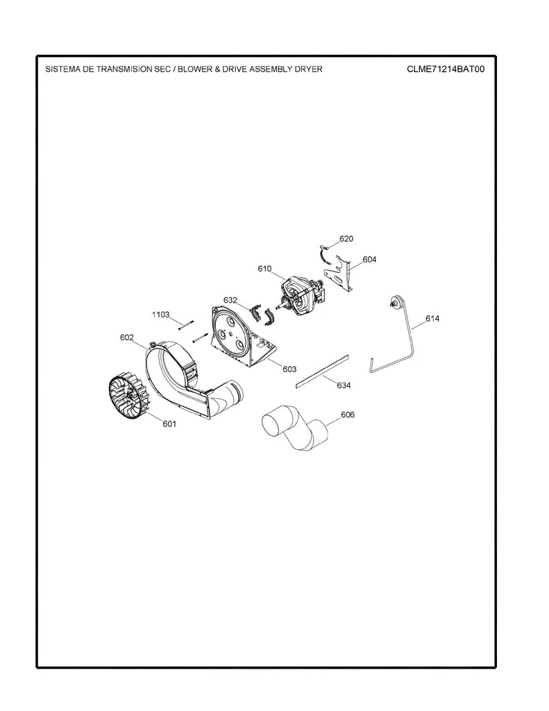 WW02A00226 Dryer Motor Kit & Pulley (replaces 234D2700G002, WW02F00521) - Image 6