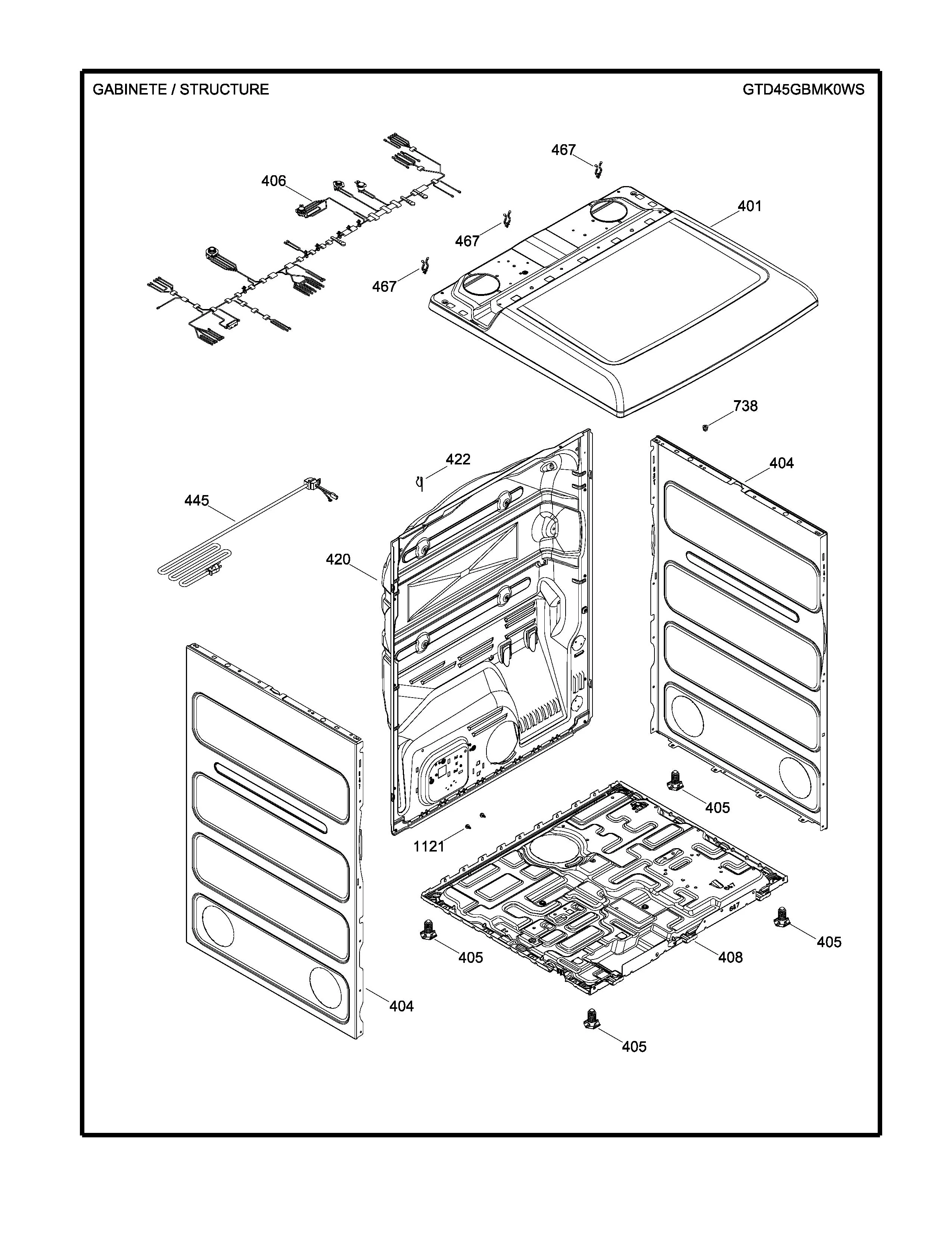 WW02F00748 Dryer Harness Assembly, Gas - Image 6