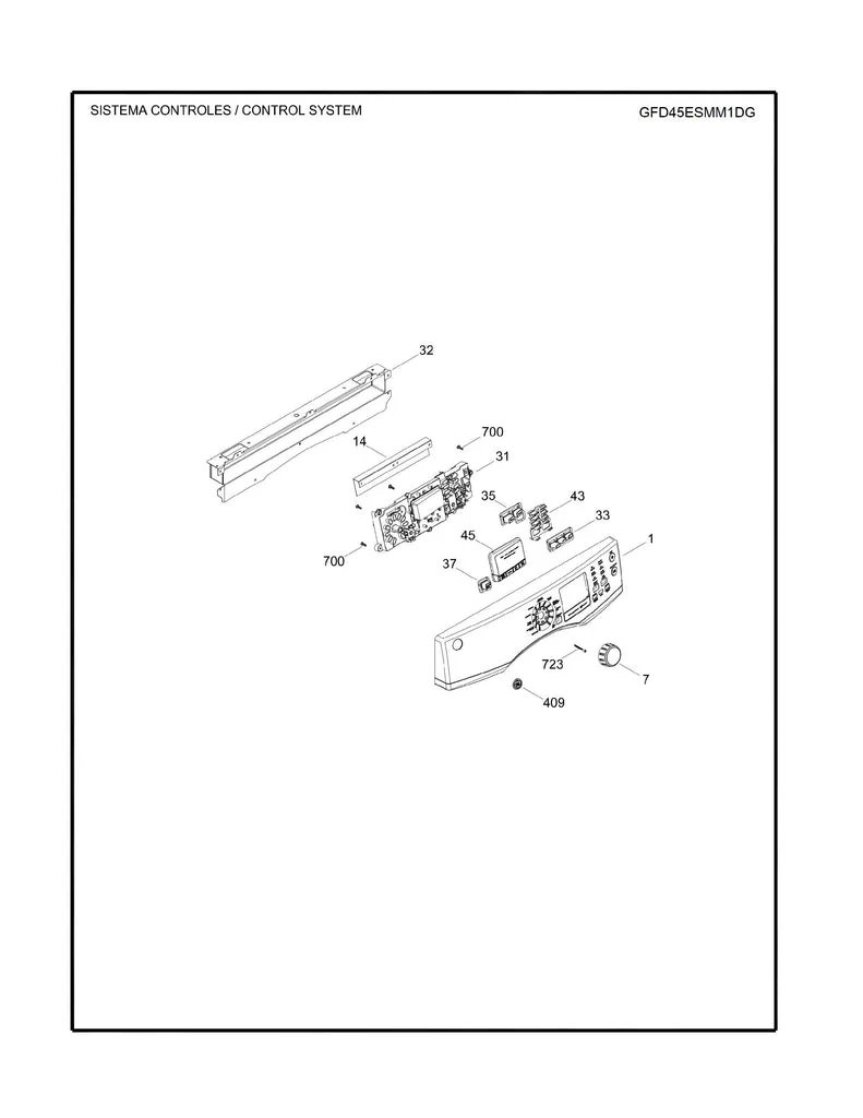 WW02F00810 Dryer Chassis And Board ASM
