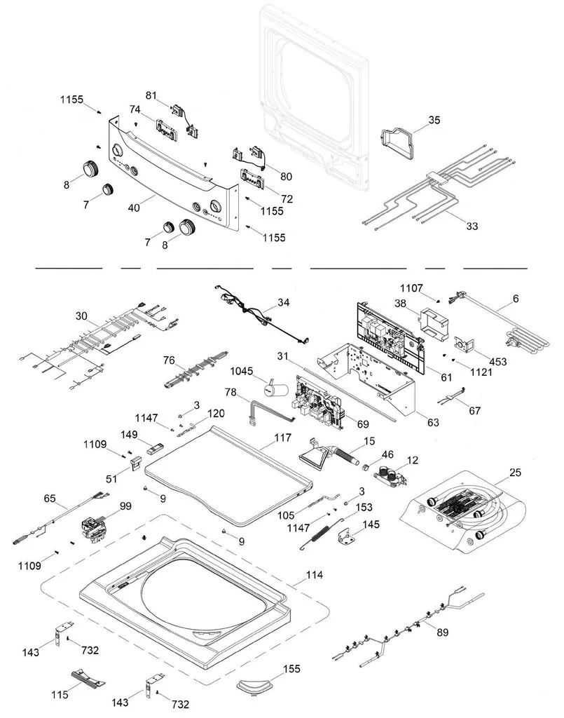 WW03L00417 Washer Top Cover Assembly - Image 5