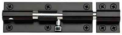 National Hardware 5 in. L Black Steel Heavy Duty Barrel Bolt 1 pk - Image 2
