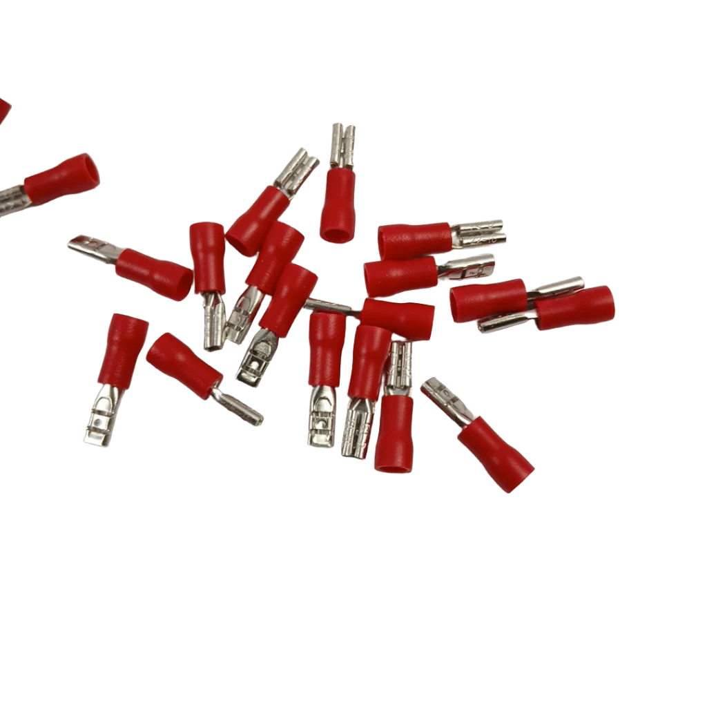 XP001NZ 0.5x2.8mm Red Female Insulated Spade Wire Connector, 20 Pack - Image 2