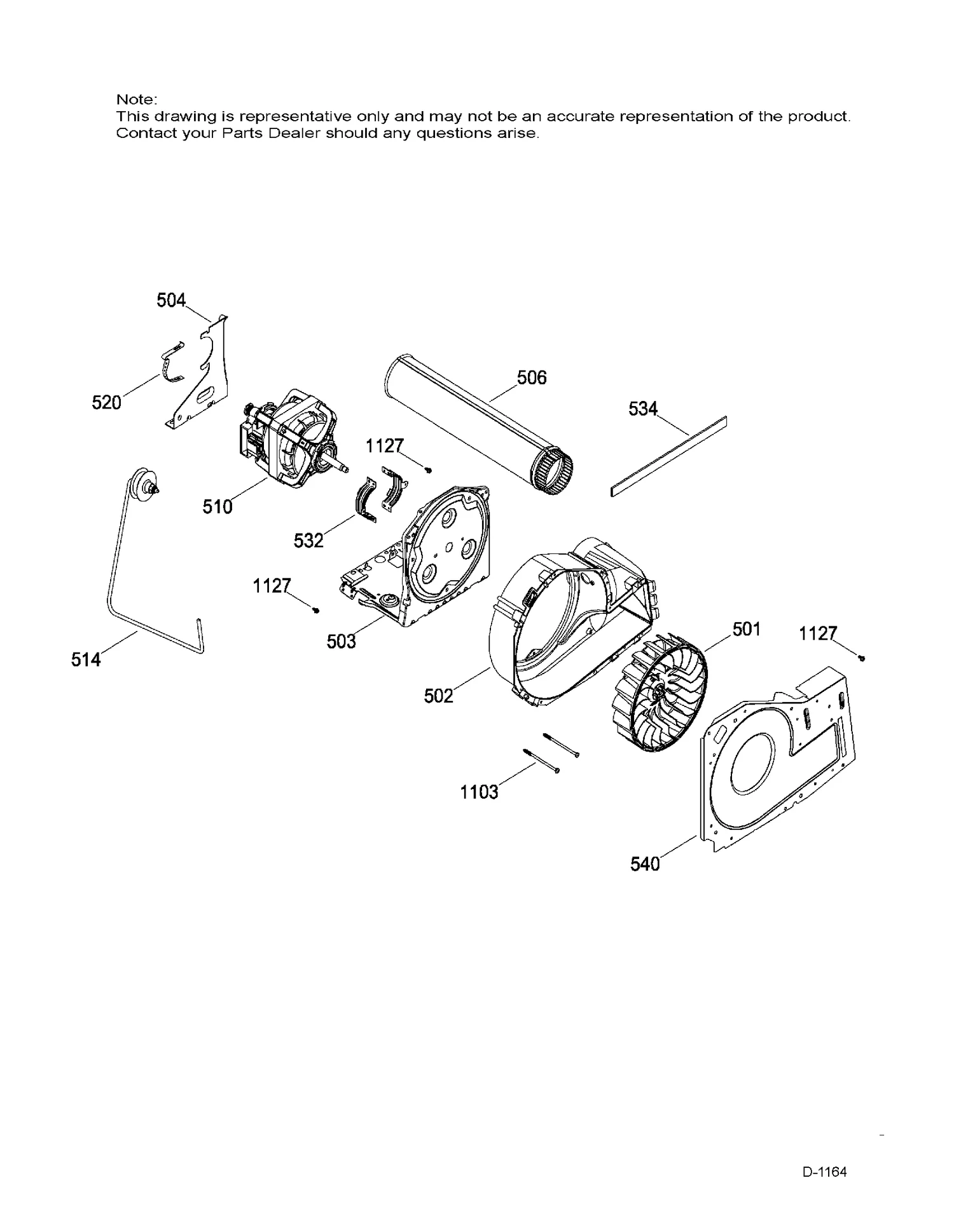 XP01L01643 Washer/Dryer Control Knob